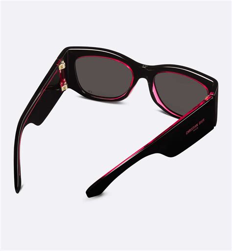 DiorNuit S1I Black and Transparent Red Square 